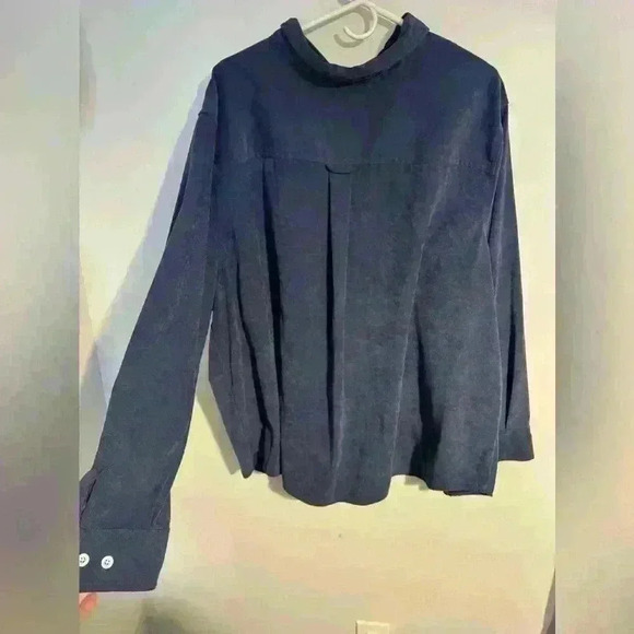 Women’s within blue button up shirt 3X - Picture 4 of 4